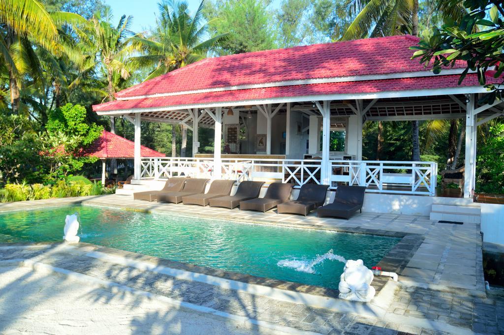 Gazebo Meno Hotel Gili Meno Luaran gambar